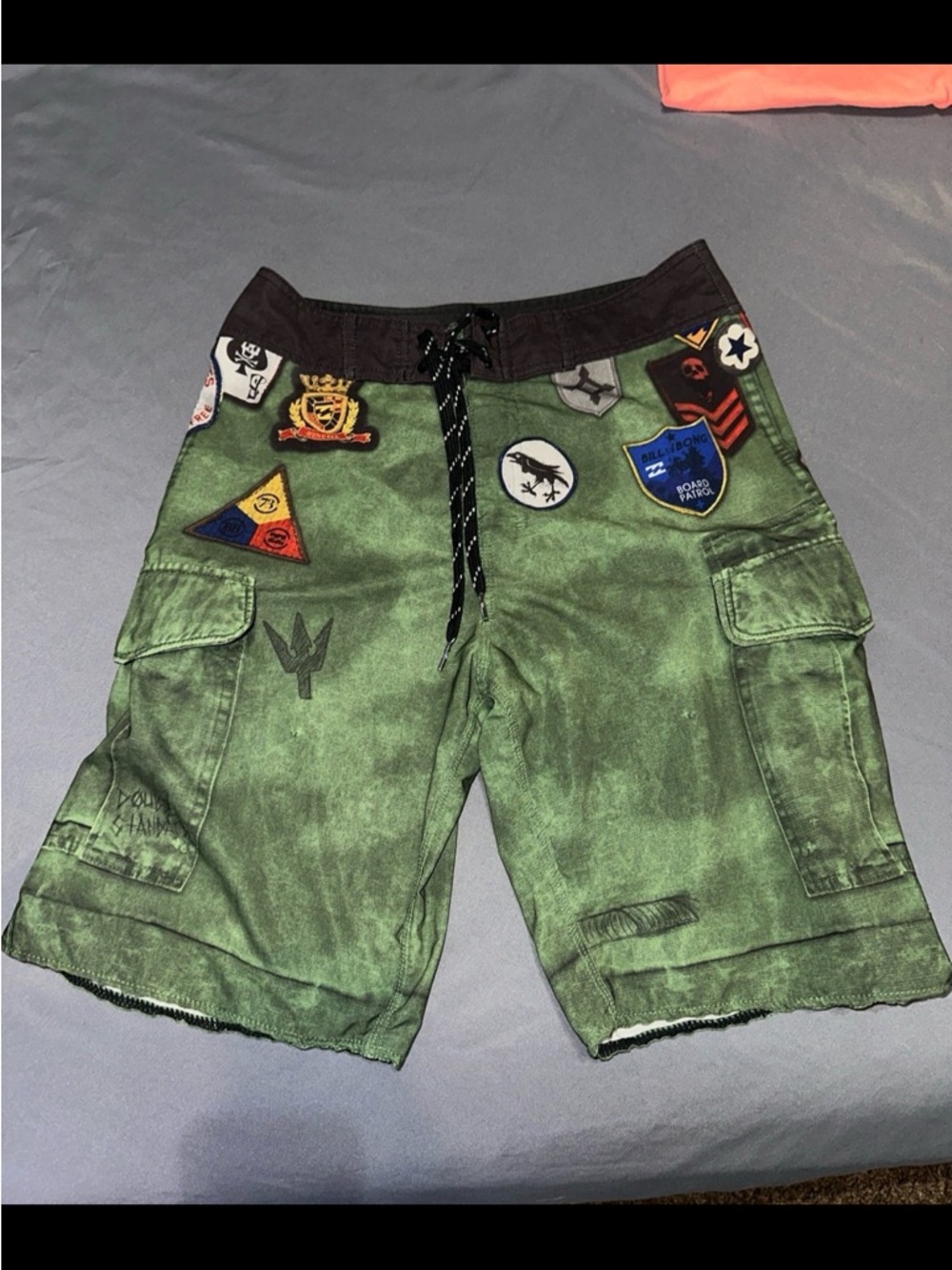 Billabong Mens Green Graphic Swim Trunks / Shorts Size 28